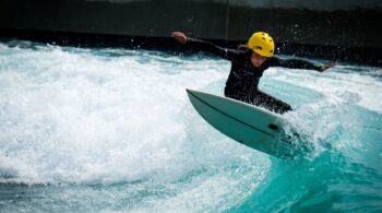 Surfer on a Wave